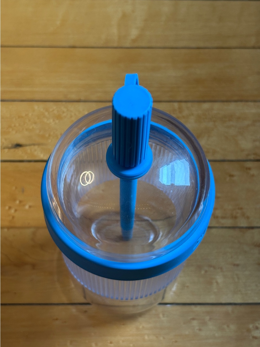 EUC Nespresso Limited Edition 18 Ounce Travel Iced Coffee Tumbler in NOLA Blue - Picture 4 of 16